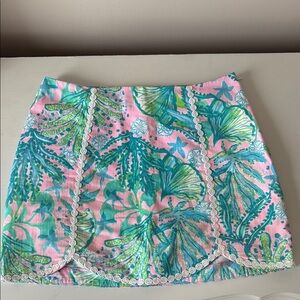 Lilly Pulitzer Tropical Print Mini Skort